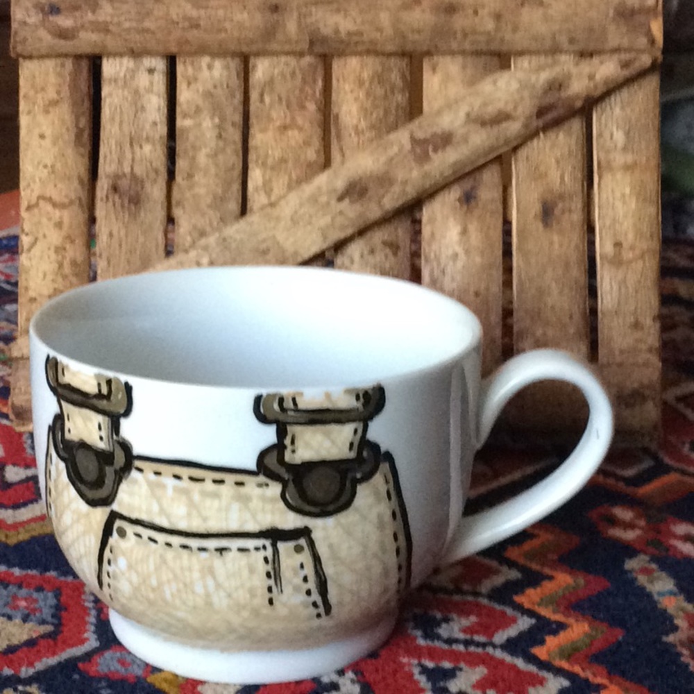 🍄 HandPainted B. Homes & Gardens Lrg Overall Mug